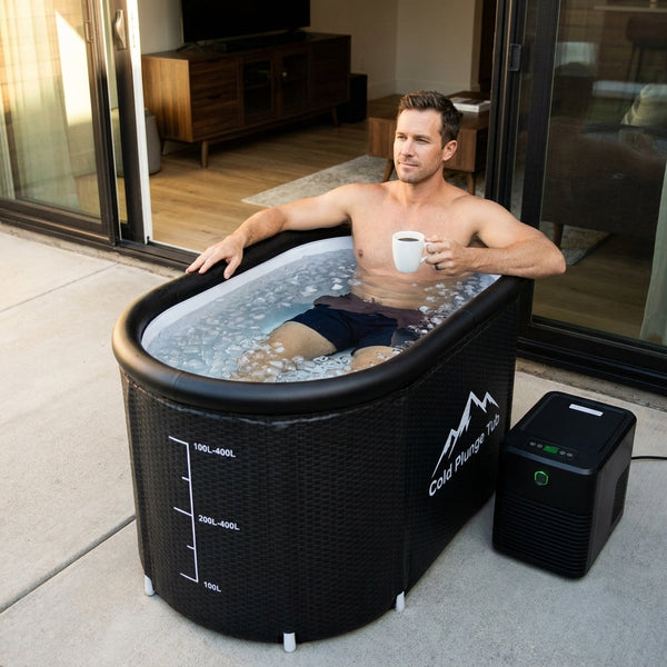 Cold Plunge Tub Built for Athletes, 248 Gallon Capacity, 1 HP Chiller, WiFi Water Treatment